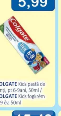 COLGATE Kids pastă de dinți pt 6-9ani 50ml