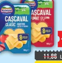 Hochland Cașcaval Clasic/afumat/Light, felii 150g