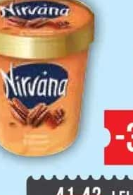 Nirvana înghețată Pralines & cream 310g/chocolate & choco chips 322g/cookie dough 302g/zmeură 313g