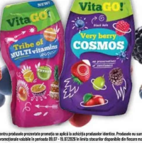 Vita go! Băutură răcoritoare Tribe of multivitamins/Magic strawberry/Verry berry cosmos 200ml