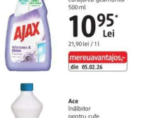 Ajax spray pentru curățarea geamurilor 500 ml