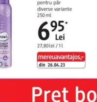 Balea spumă pentru păr diverse variante 250 ml