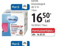 Mivolis bandă kinesiologică de 5 m 1 buc.