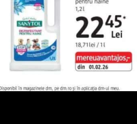 Sanytol active fresh dezinfectant pentru haine 1,2 l
