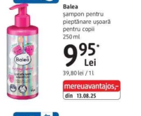 Balea șampon pentru pieptănare ușoară pentru copii 250 ml