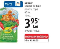 SauBär spumă de baie pentru copii 40 ml 1 buc.