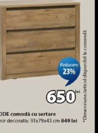 VEDDE comodă cu sertare 91x79x43 cm