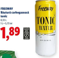 FREEWAY Băutură carbogazoasă tonic 0,33 L