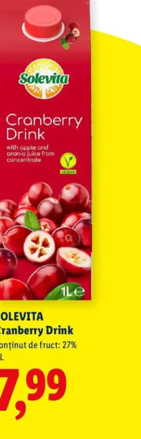 Solevita Cranberry Drink 1L