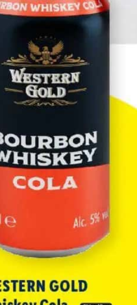 Western Gold Bourbon Whiskey Cola 0.33L
