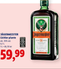 Jägermeister Lichior plante 0,7 L