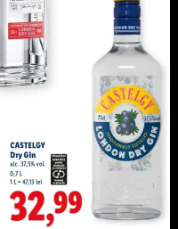 CASTELGY Dry Gin 0,7 L
