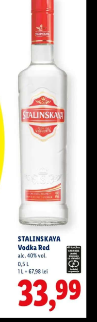 Stalinskaya Vodka Red 0,5L