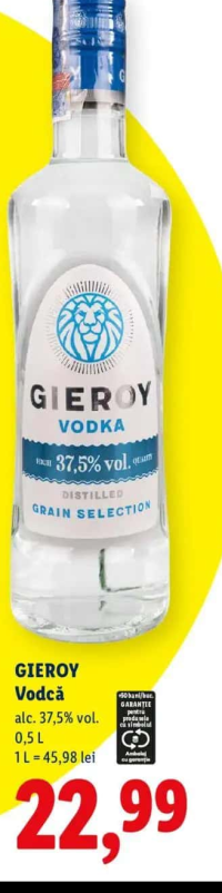Gieroy Vodcă 0,5L