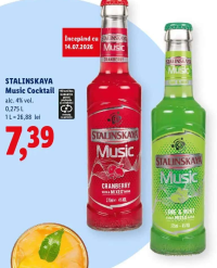 Stalinskaya Music Cocktail (Cranberry / Lime & Mint) 0,275 L