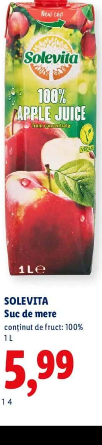 Solevita Suc de mere 1 L