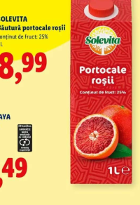 Solevita Băutură portocale roșii 1L