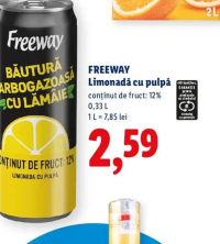Freeway Limonadă cu pulpă 0,33 L