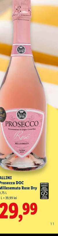 ALLINI Prosecco DOC Millesimato Rose Dry 0,75 L