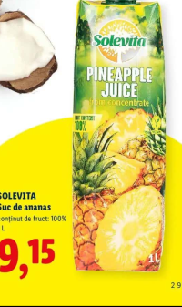 SOLEVITA Suc de ananas 1L