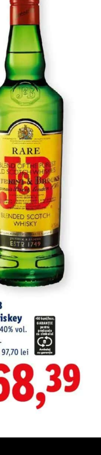 J&B Whiskey 0,7 L
