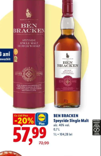 BEN BRACKEN Speyside Single Malt 0,7 L