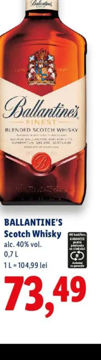 BALLANTINE'S Scotch Whisky 0,7 L