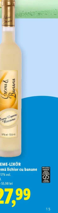 Italian Dreams Cremă lichior cu banane 0,5 L