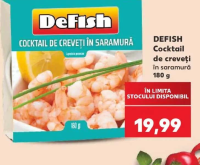 DEFISH Cocktail de creveți în saramură 180 g