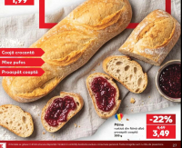 Pâine rustică din făină albă proaspăt coaptă 300 g