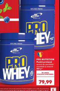 PRO NUTRITION Pudră proteinică aromă de ciocolată/ ciocolată și zmeură 450 g