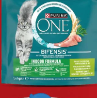Purina ONE Indoor / Sterilicat Hrană uscată pentru pisici cu curcan / vită / somon 1.4kg