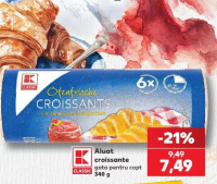 K-CLASSIC Aluat croissante gata pentru copt 340 g