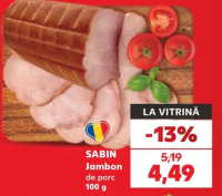 SABIN Jambon de porc 100 g