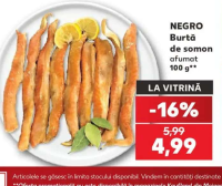 NEGRO Burtă de somon afumat 100 g