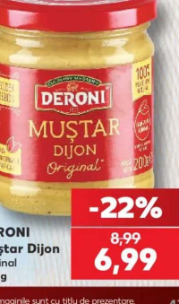 Deroni Muștar Dijon original 200g
