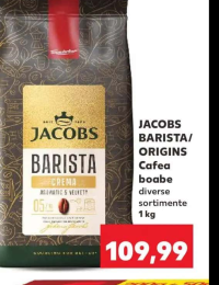 JACOBS BARISTA/ ORIGINS Cafea boabe diverse sortimente 1 kg