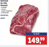 Antricot de vită dezosat Argentina