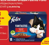 Felix Hrană umedă pentru pisici vită / pui / iepure / miel 12x85 g