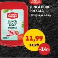 Casa Gustului Șuncă Porc Presată 600g
