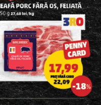Hanul Boieresc Ceafă porc fără os, feliată 650g