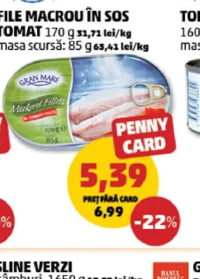 Gran Mare File macrou în sos tomat 170 g