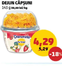 Danonino Mic Dejun Căpșuni 143 g