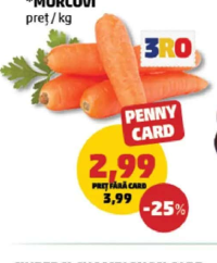 MORCOVI preț/kg