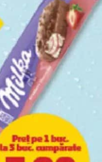 MILKA ÎNGHEȚATĂ CHEESECAKE CĂPŞUNI 67 g