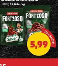 Fortzoso Salami Sticks Săsesc / Cârnăciori 100g