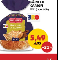 Hanul Boieresc Pâine cu Cartofi 800 g