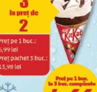 KITKAT ÎNGHEȚATĂ CORNET 68 g