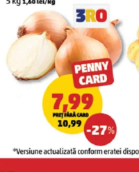 CEAPĂ GALBENĂ 5 kg 1,60 lei/kg
