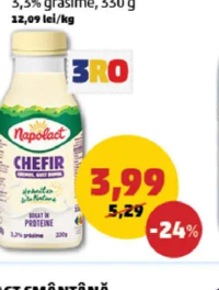 Napolact Chefir 3.3% grăsime 330 g